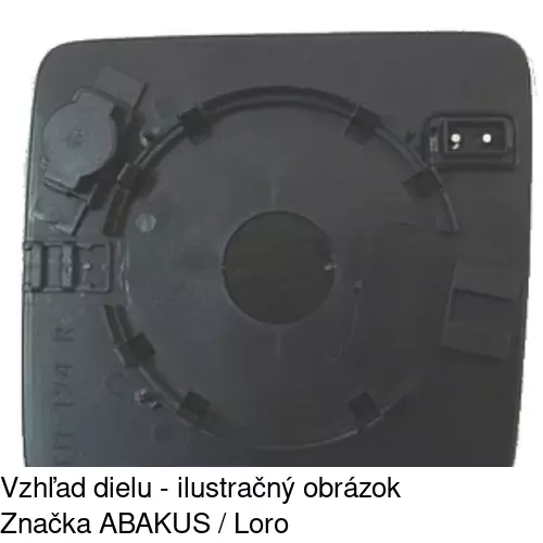 Sklo vonkajšieho zrkadla s držiakom 5014555M /POLCAR/ - obr. 4
