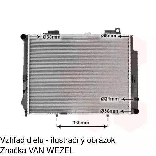 Chladiče vody POLCAR 5015085X