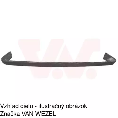 Spojler zadného nárazníka POLCAR 501599