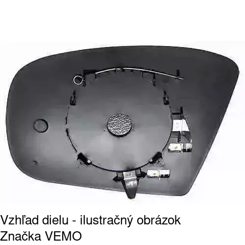 Sklo vonkajšieho zrkadla s držiakom 5044557E /POLCAR/ - obr. 3