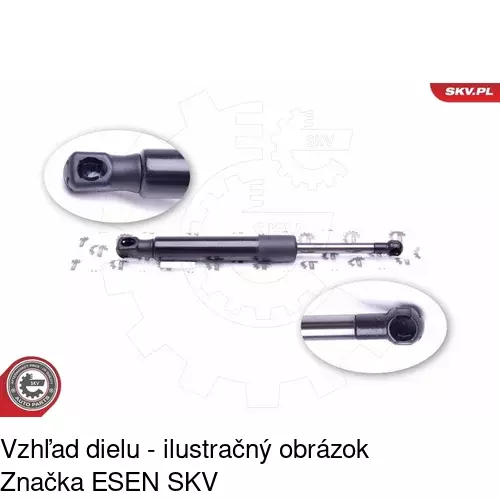 Plynová pružina 5044AS /POLCAR/ - obr. 4