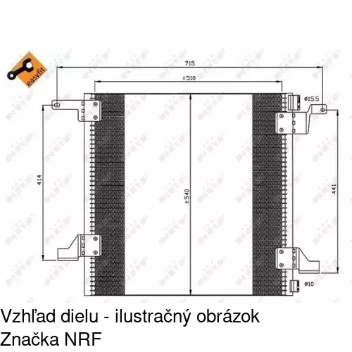 Chladiče klimatizácie 5044K82X /POLCAR/ - obr. 1