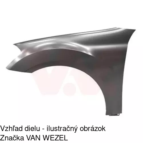 Predný blatník 504501 /POLCAR/