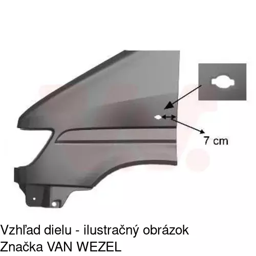 Predný blatník 506201-Q /POLCAR/ - obr. 2