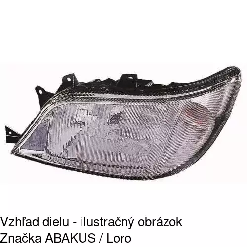 Hlavný reflektor 5064100E /POLCAR/ - obr. 1