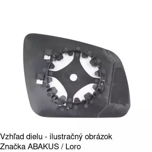 Sklo vonkajšieho zrkadla s držiakom 5070542M /POLCAR/ - obr. 3