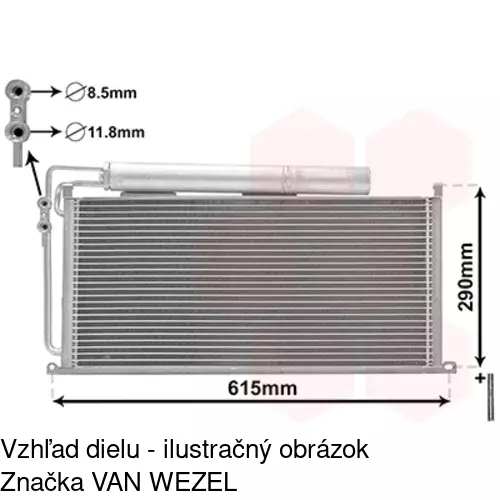 Chladiče klimatizácie 5096K8C1 /POLCAR/ - obr. 2