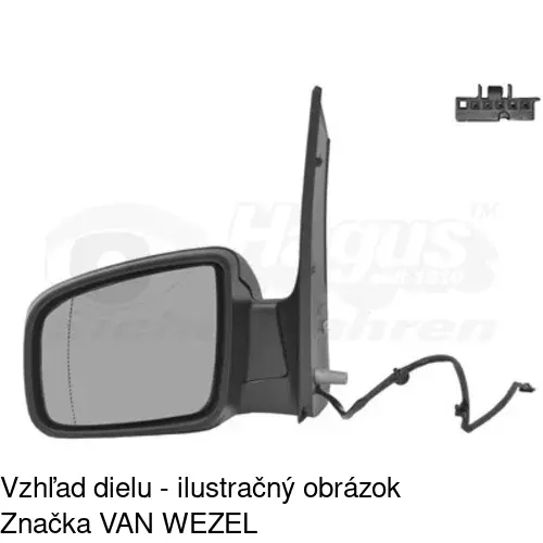 Rám vonkajšieho zrkadla 50N154TM /POLCAR/ - obr. 5