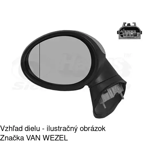 Rám vonkajšieho zrkadla 510254PM /POLCAR/ - obr. 5