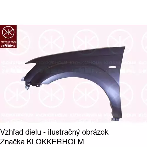 Predný blatník POLCAR 526602