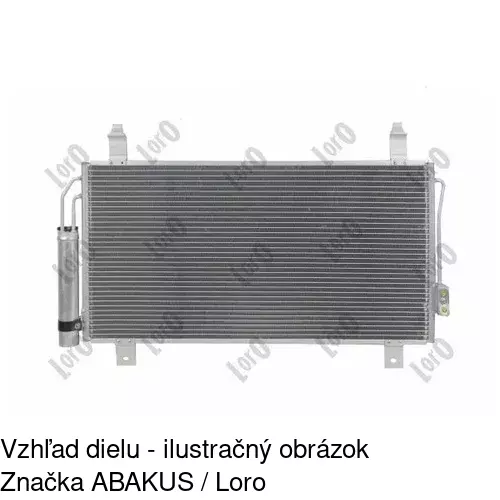 Chladiče klimatizácie 52X1K8C1 /POLCAR/ - obr. 2