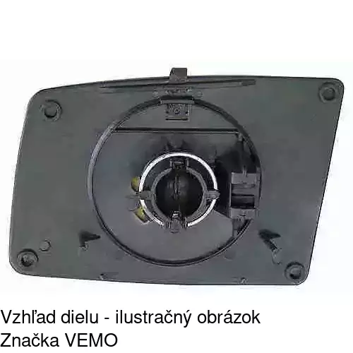 Sklo vonkajšieho zrkadla s držiakom 5507546M /POLCAR/ - obr. 1