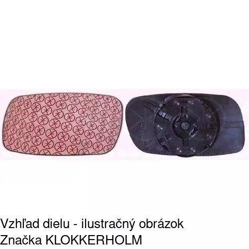 Sklo vonkajšieho zrkadla s držiakom 5507546M /POLCAR/ - obr. 5