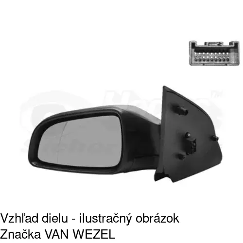 Vonkajšie zrkadlo 5509518S /POLCAR/ - obr. 2