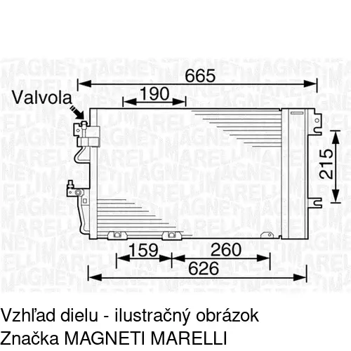 Chladiče klimatizácie 5509K8C2S /POLCAR/ - obr. 1