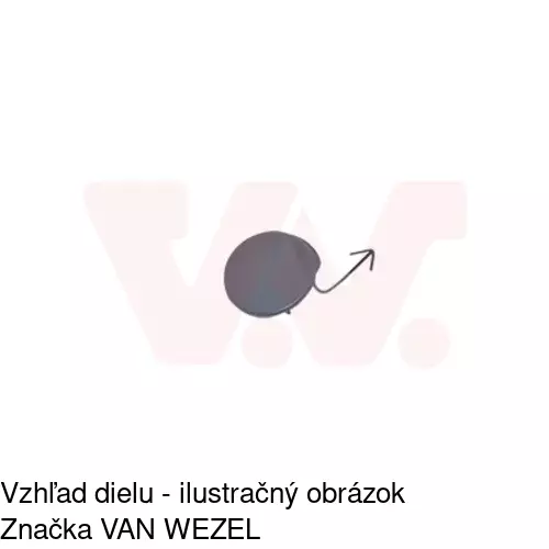 Záslepka ťažného háku POLCAR 551007-9