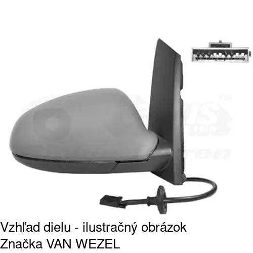 Rám vonkajšieho zrkadla 551155PM /POLCAR/ - obr. 5