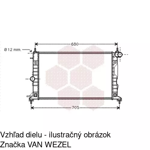 Chladiče vody 551608-0 /POLCAR/ - obr. 3