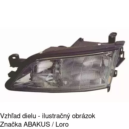 Hlavný reflektor 551609-E /POLCAR/ - obr. 4