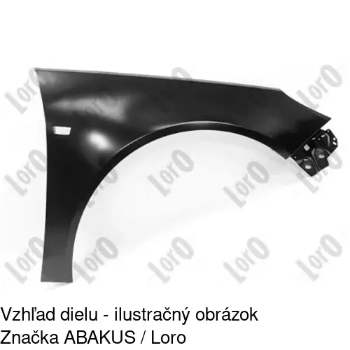 Predný blatník 552002 /POLCAR/ - obr. 2