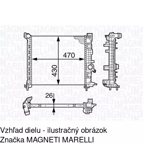 Chladiče vody 5546081K /POLCAR/ - obr. 1