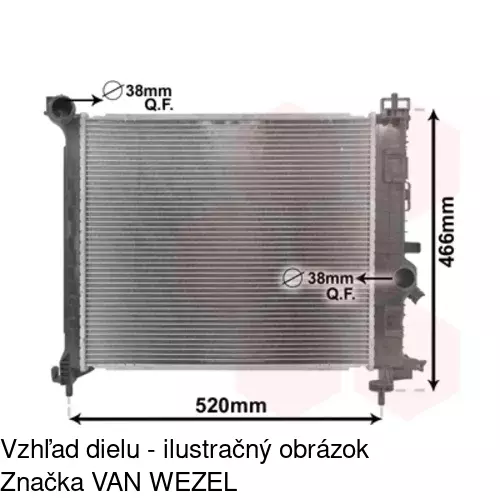 Chladiče vody 5546082K /POLCAR/ - obr. 2