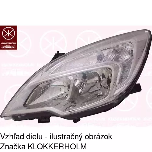 Hlavný reflektor 554610-T /POLCAR/ - obr. 1