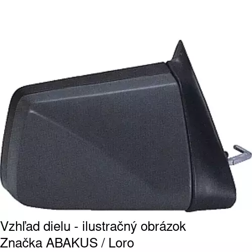 Vonkajšie zrkadlo 5551521M /POLCAR/ - obr. 2