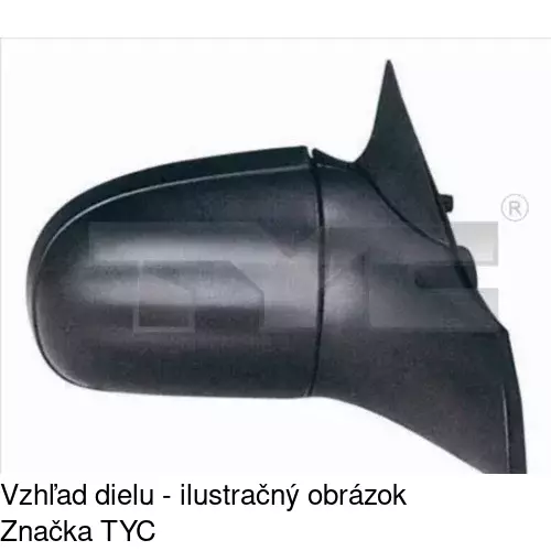 Vonkajšie zrkadlo 5555521M /POLCAR/ - obr. 5