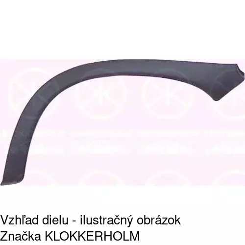 Lišta blatníka POLCAR 5555825R