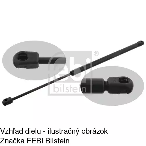 Plynová pružina 5555AB /POLCAR/ - obr. 2