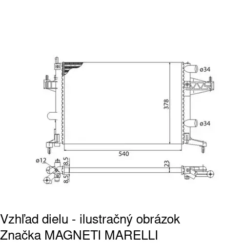 Chladiče vody 555608B1 /POLCAR/ - obr. 2