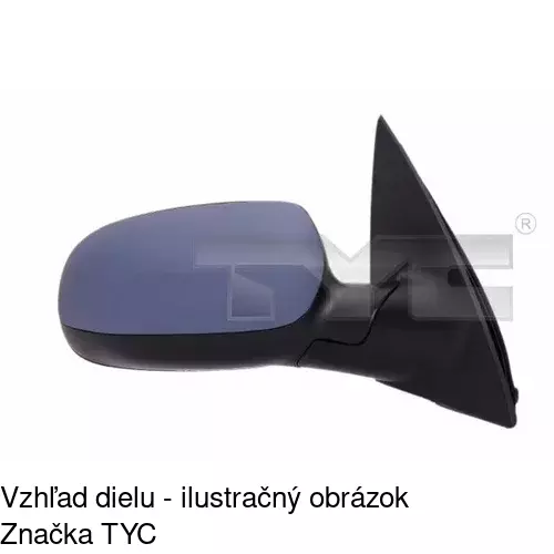 Rám vonkajšieho zrkadla 555654PM /POLCAR/ - obr. 2