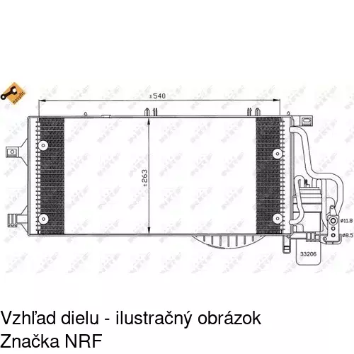 Chladiče klimatizácie 5556K8C2S /POLCAR/ - obr. 1