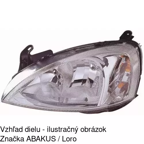 Hlavný reflektor 5557101E /POLCAR/ - obr. 4