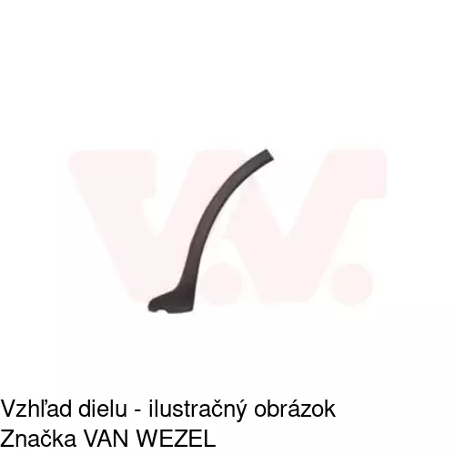Lišta blatníka 555781-5 /POLCAR/ - obr. 1