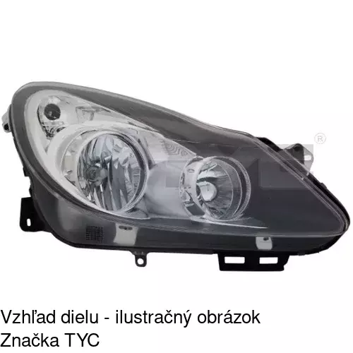 Hlavný reflektor 5558093E /POLCAR/ - obr. 1
