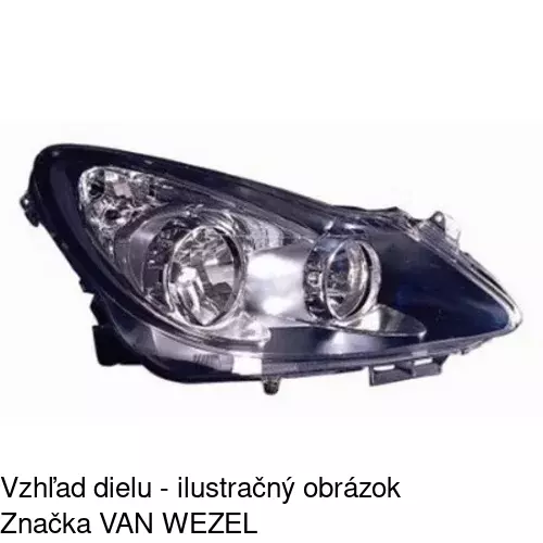Hlavný reflektor 5558105E /POLCAR/ - obr. 5