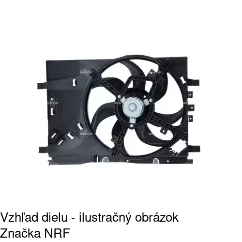 Ventilátor bez krytu / podpery 555823U6 /POLCAR/ - obr. 2