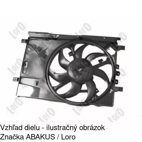 Ventilátor bez krytu / podpery 555823U6 /POLCAR/ - obr. 4