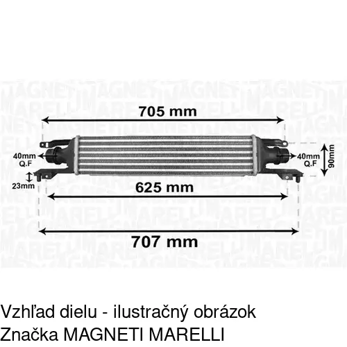Chladiče vzduchu (Intercoolery) 5558J81X /POLCAR/ - obr. 1