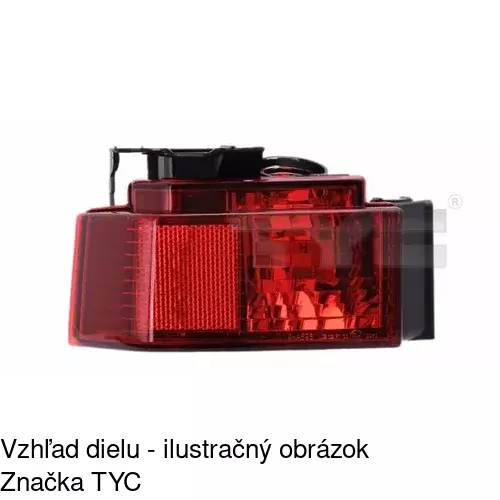 Hmlové svetlo - zadné POLCAR 5559972E