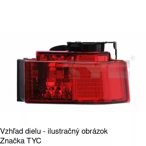 Hmlové svetlo - zadné POLCAR 555998-V