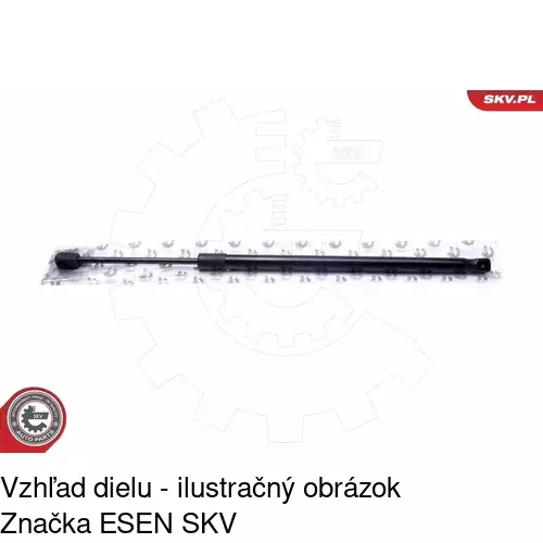 Plynová pružina 5582AW /POLCAR/ - obr. 3