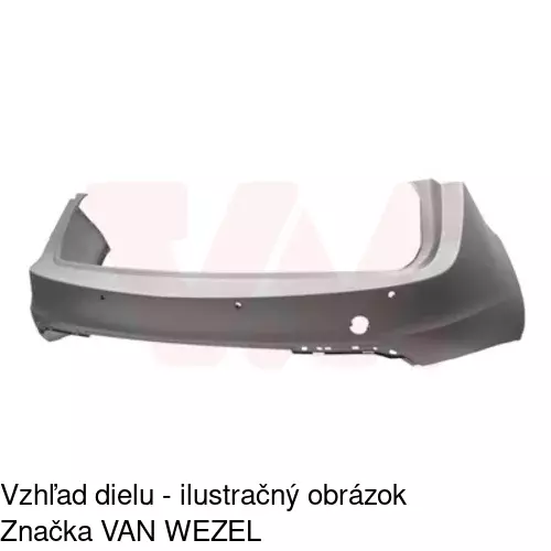 Zadný nárazník 55D196-1 /POLCAR/ - obr. 1