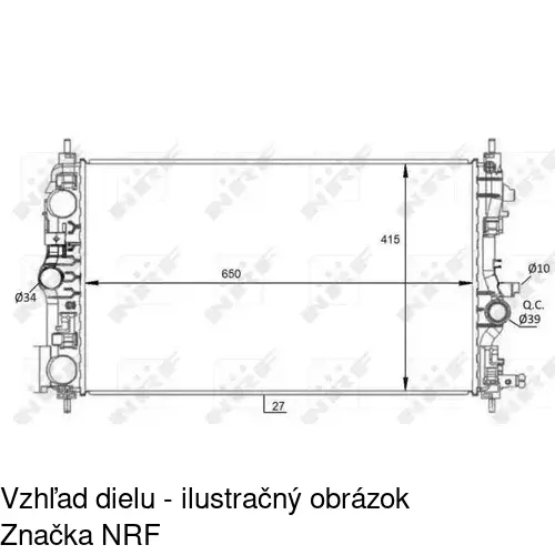 Chladiče vody POLCAR 55M1081X