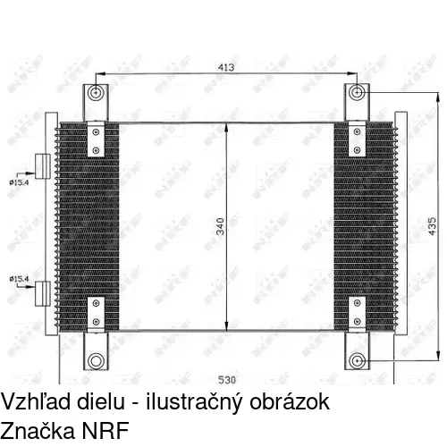 Chladiče klimatizácie 5702K8C2 /POLCAR/ - obr. 2