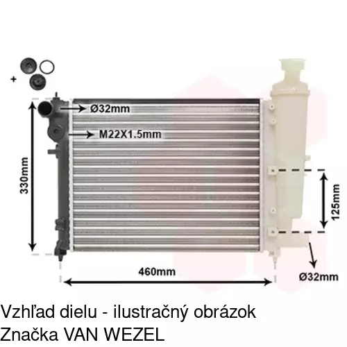 Chladiče vody 5706083X /POLCAR/ - obr. 2