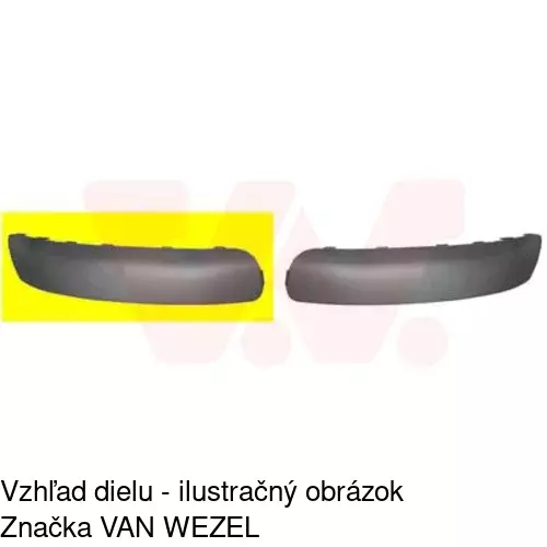 Lišta nárazníka 571096-6 /POLCAR/ - obr. 1
