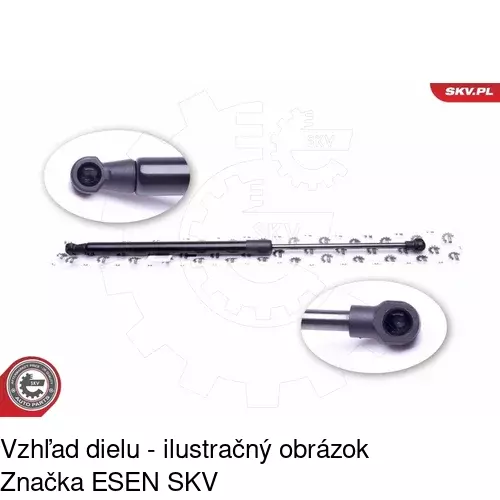 Plynová pružina 5710ABD /POLCAR/ - obr. 3